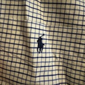Ralph Lauren Blue and White Checkered Shirt